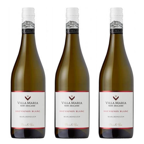 Villa Maria Private Bin Sauvignon Blanc 75cl White Wine Treble Wine Set